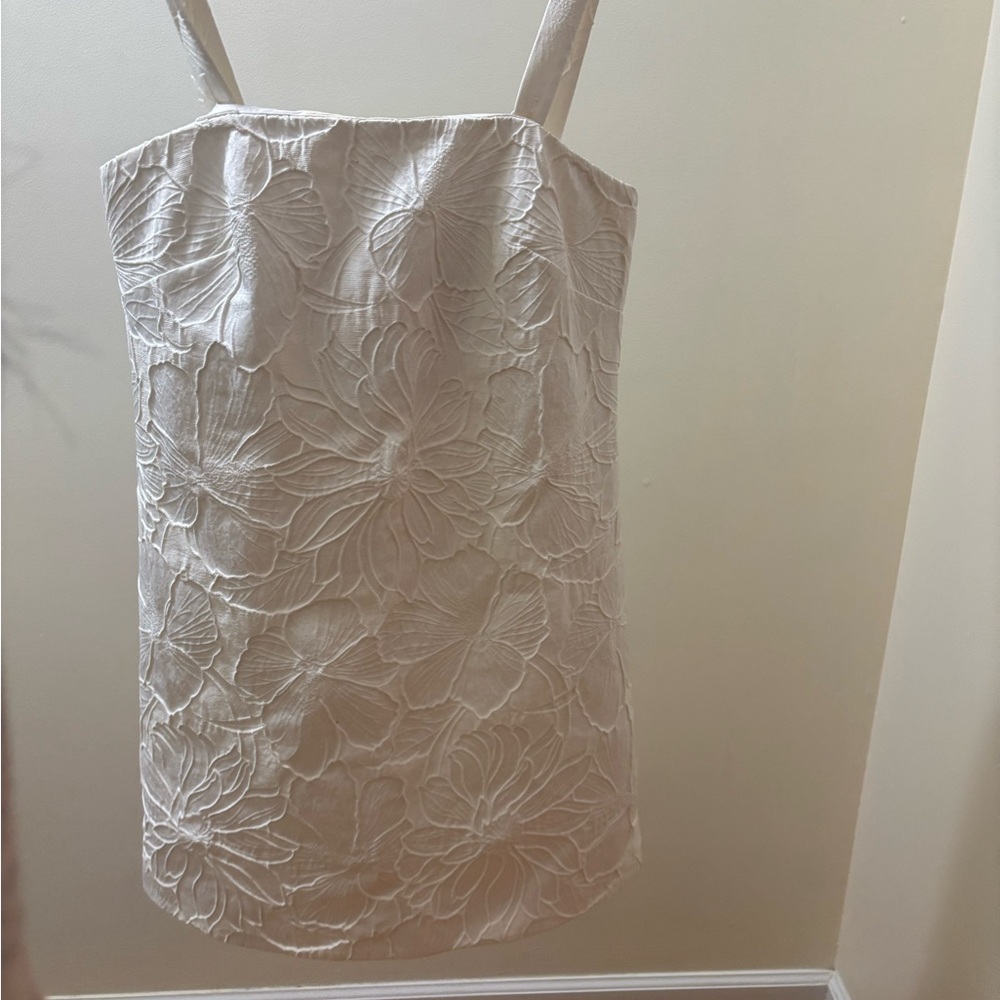 J. Crew Cream Floral Mini Dress